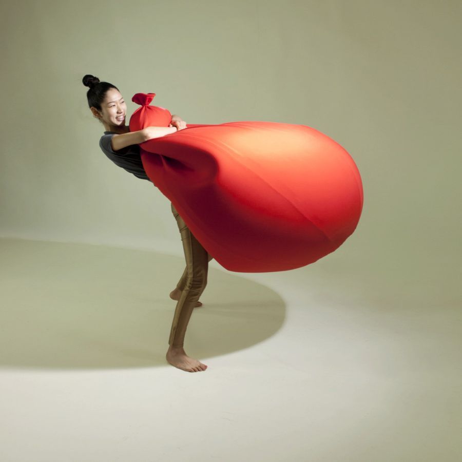 Lote 007 - 2 Puffs Baloon Large Outdoor Rojo Fuerte - Imagen 3