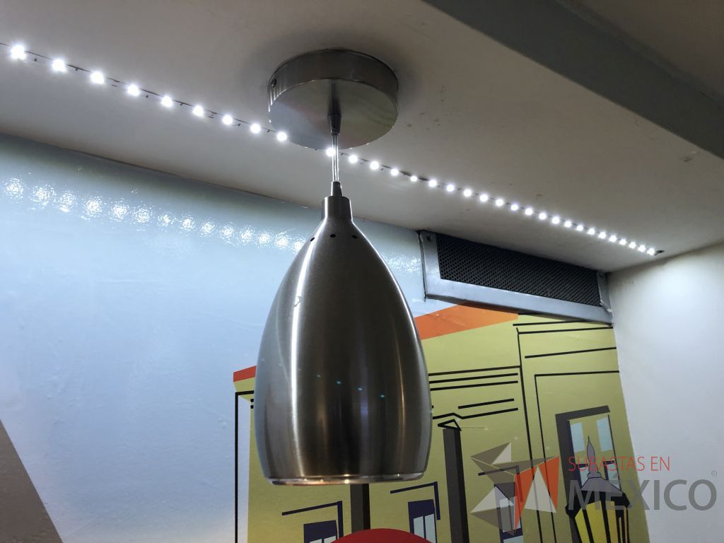 Lote 634- Luminaria circular colgante color plata - Imagen 2