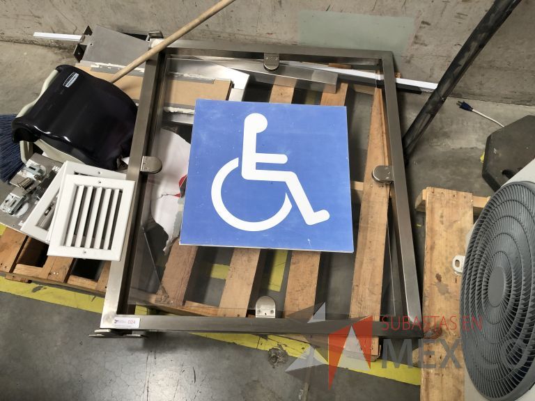 Lote 007 - Torniquete con puerta de bandera de cristal para acceso de discapacitados - Imagen 3