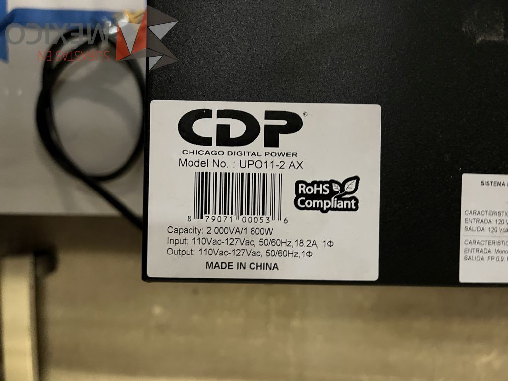Lote 050 - 12 UPS diferentes modelos, marca GE, TOSHIBA, APC 1500 y CDP - Imagen 38