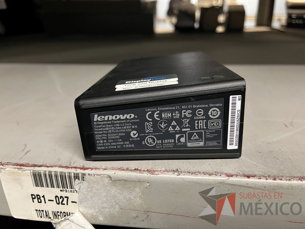 Lote 068 - 251 Digitalizadoras de cheques Canon y 6 Docking station Lenovo - Imagen 3