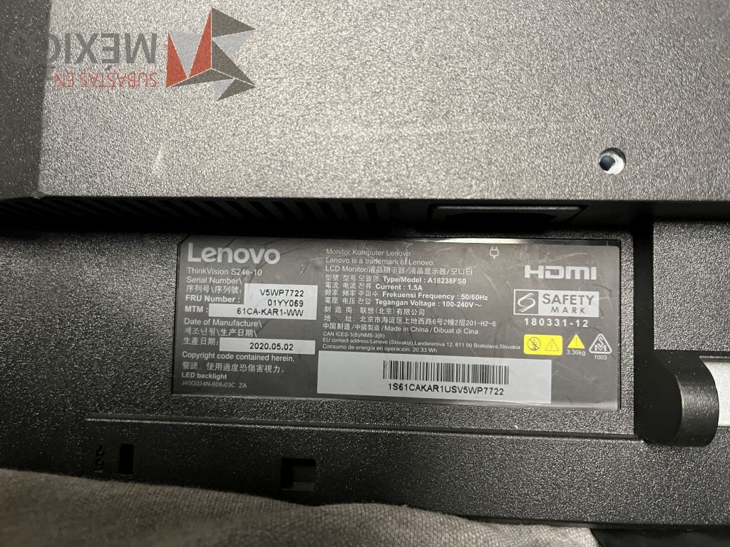 Lote 075 - 349 Pantallas Ti sin base, marca: Lenovo, View Sonic y Dell - Imagen 16