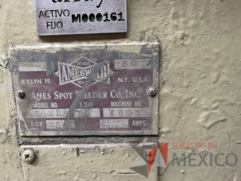 Lote 004 - Soldador por resistencia Ames Spot Welder CO. Inc, Modelo: 450SDAB50 - Imagen 18