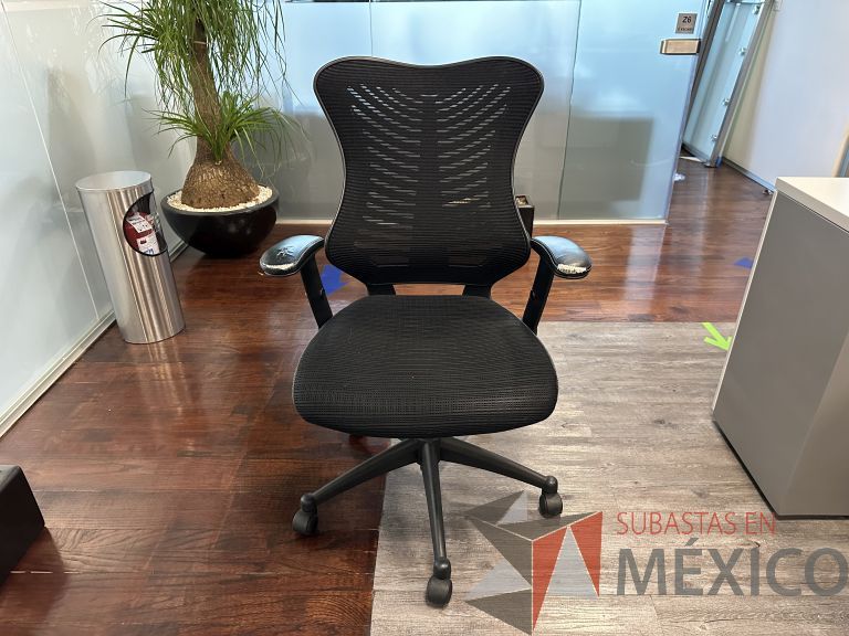 Lote 001 - 2 Sillas ejecutivas con ruedas, descansabrazos, respaldo en malla y asiento - Imagen 8