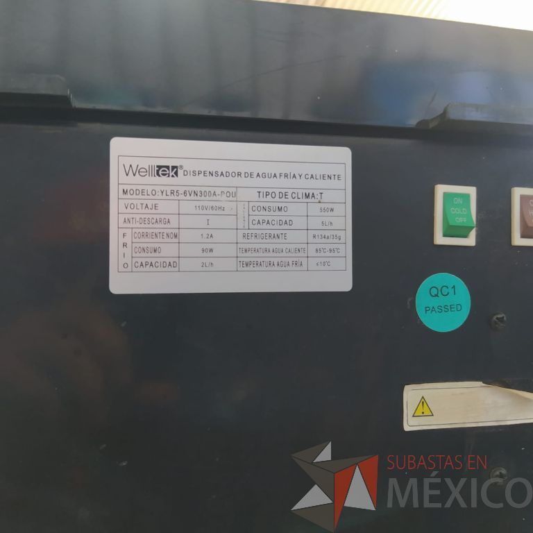 Lote 023 - Despachador de Agua Fría y Caliente Marca Welltek YLR5 Seminuevo - Zona industrial, Los Mochis, Sinaloa - Imagen 2