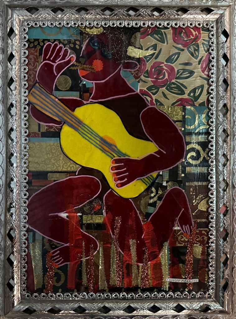 Lote 030 - El Guitarrista - Rodolfo Morales - Collage, Mixta ROM3456J