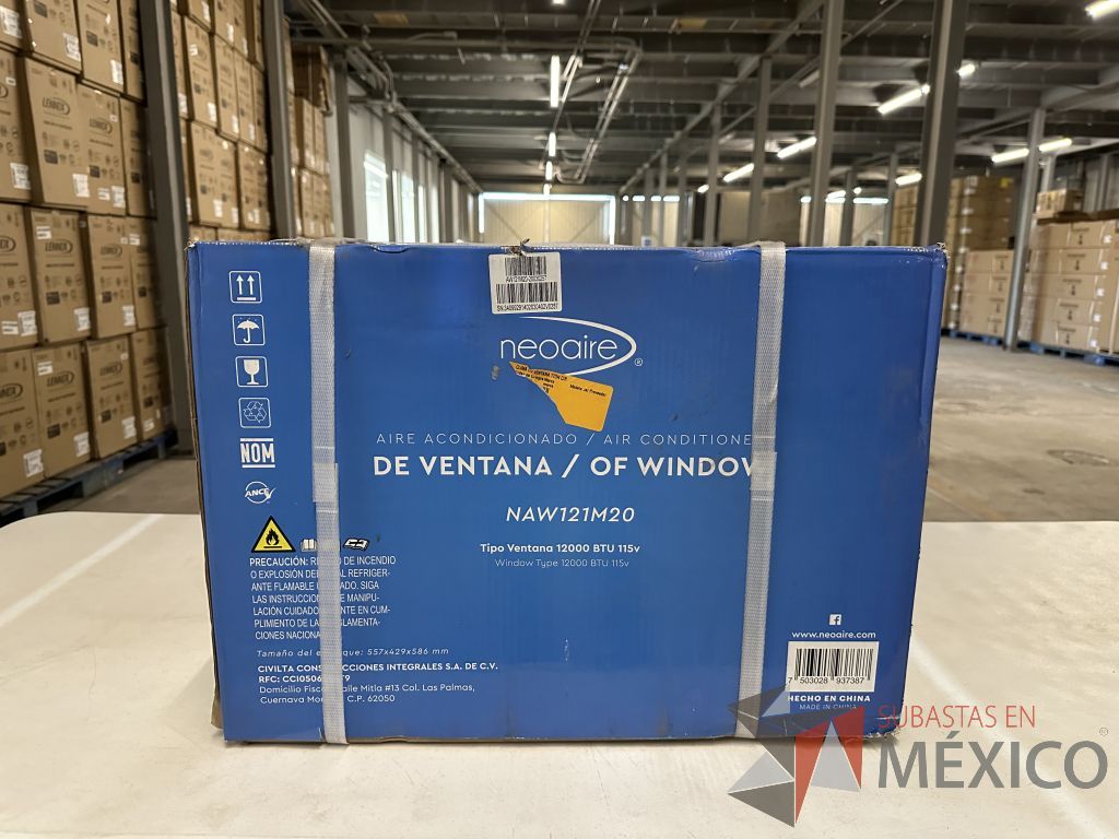 Lote 400 - 5 Aires Acondicionados tipo Ventana NEOAIRE, Modelo: NAW121M20, 12000 BTU, 115v - Imagen 3