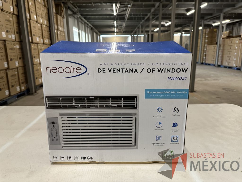 Lote 042 - 5 Aires Acondicionados tipo Ventana NEOAIRE, Modelo: NAW051, 5000 BTU, 110-115v - Imagen 2