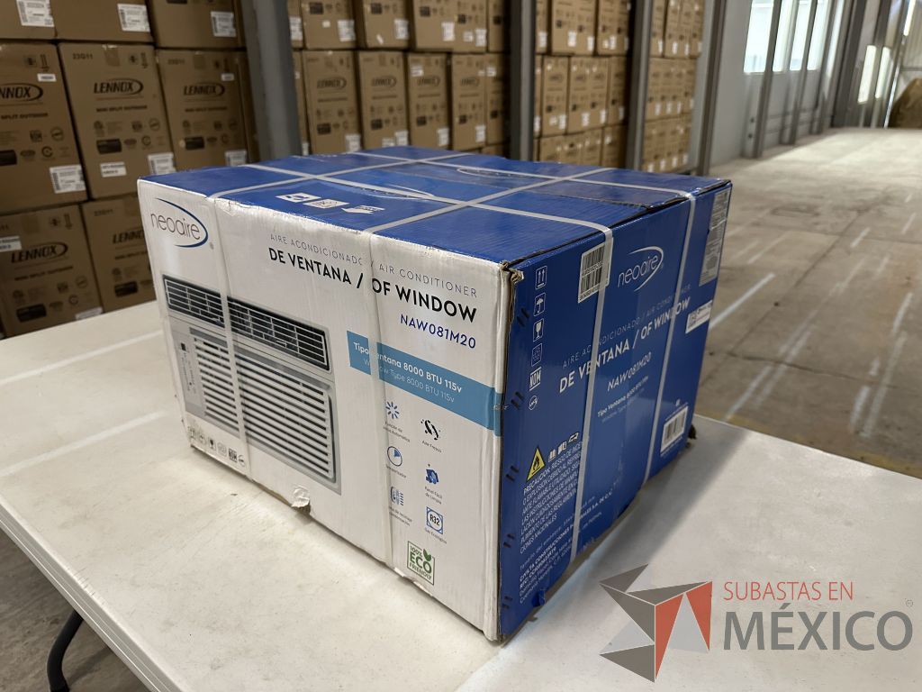 Lote 019 - Aire Acondicionado tipo Ventana NEOAIRE, Modelo: NAW081M20, 8000 BTU, 115v - Imagen 4