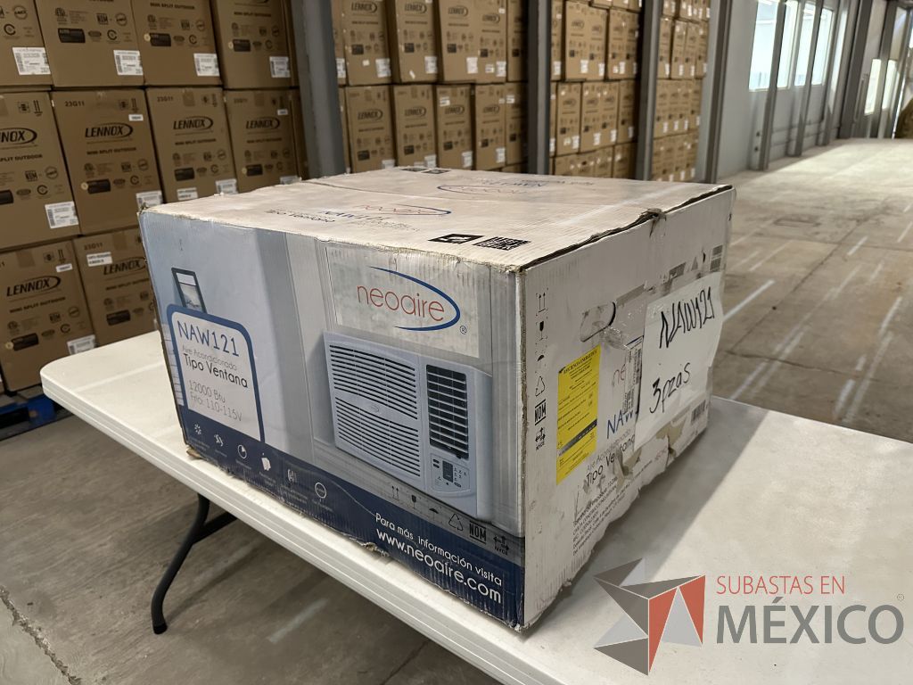 Lote 037 - Aire Acondicionado tipo Ventana NEOAIRE, Modelo: NAW121, 12000 BTU, 110-115v - Imagen 3