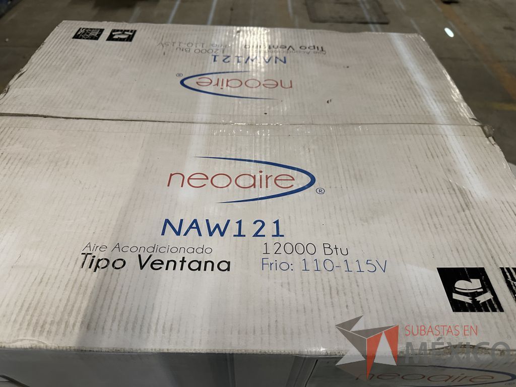 Lote 030 - 3 Equipos de Aires Acondicionados tipo ventana Neoaire NAW121, 1 Ton, Frío, 110 Volts - Imagen 16