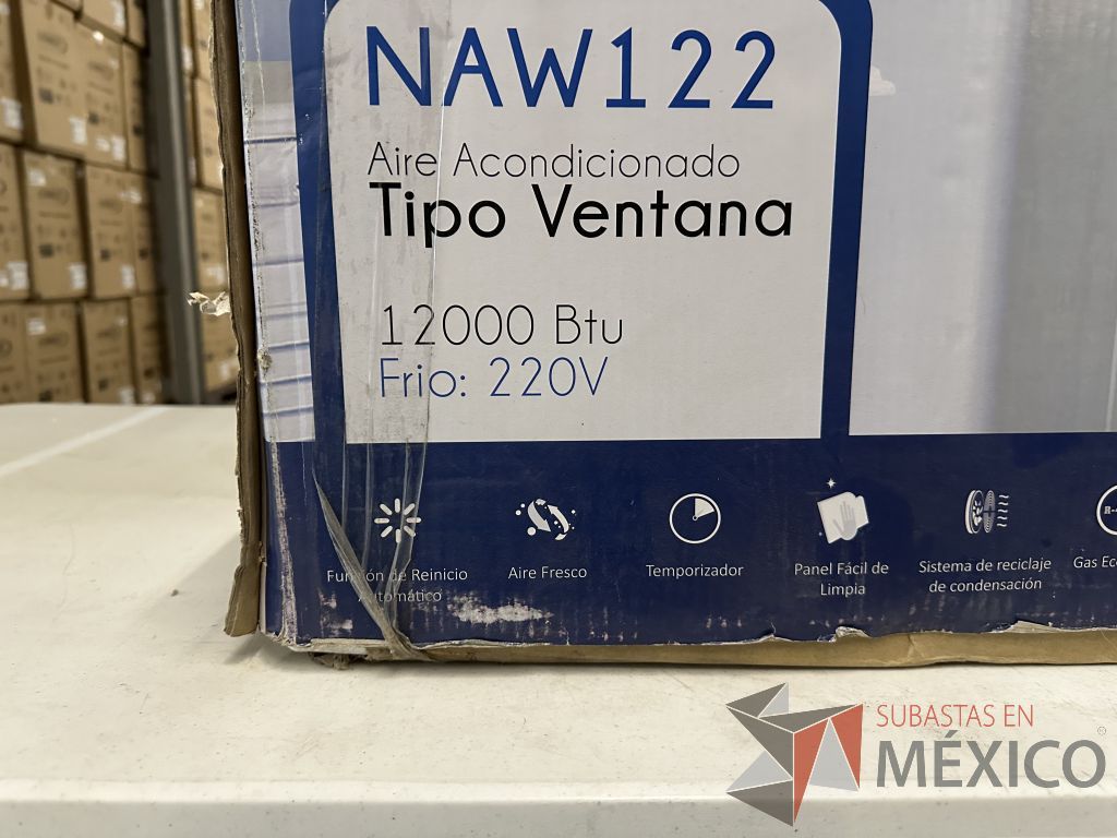 Lote 043 - Aire Acondicionado tipo Ventana NEOAIRE, Modelo: NAW122, 12000 BTU, 220v - Imagen 9