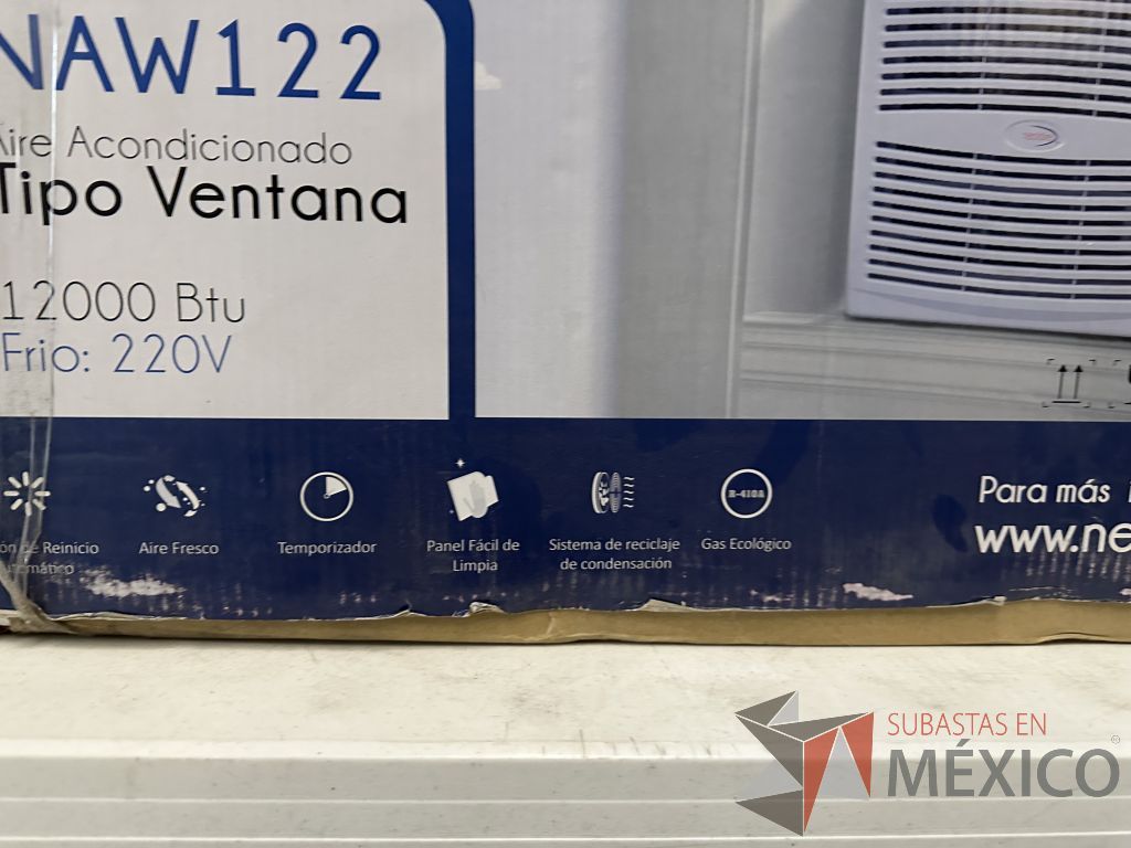 Lote 043 - Aire Acondicionado tipo Ventana NEOAIRE, Modelo: NAW122, 12000 BTU, 220v - Imagen 10