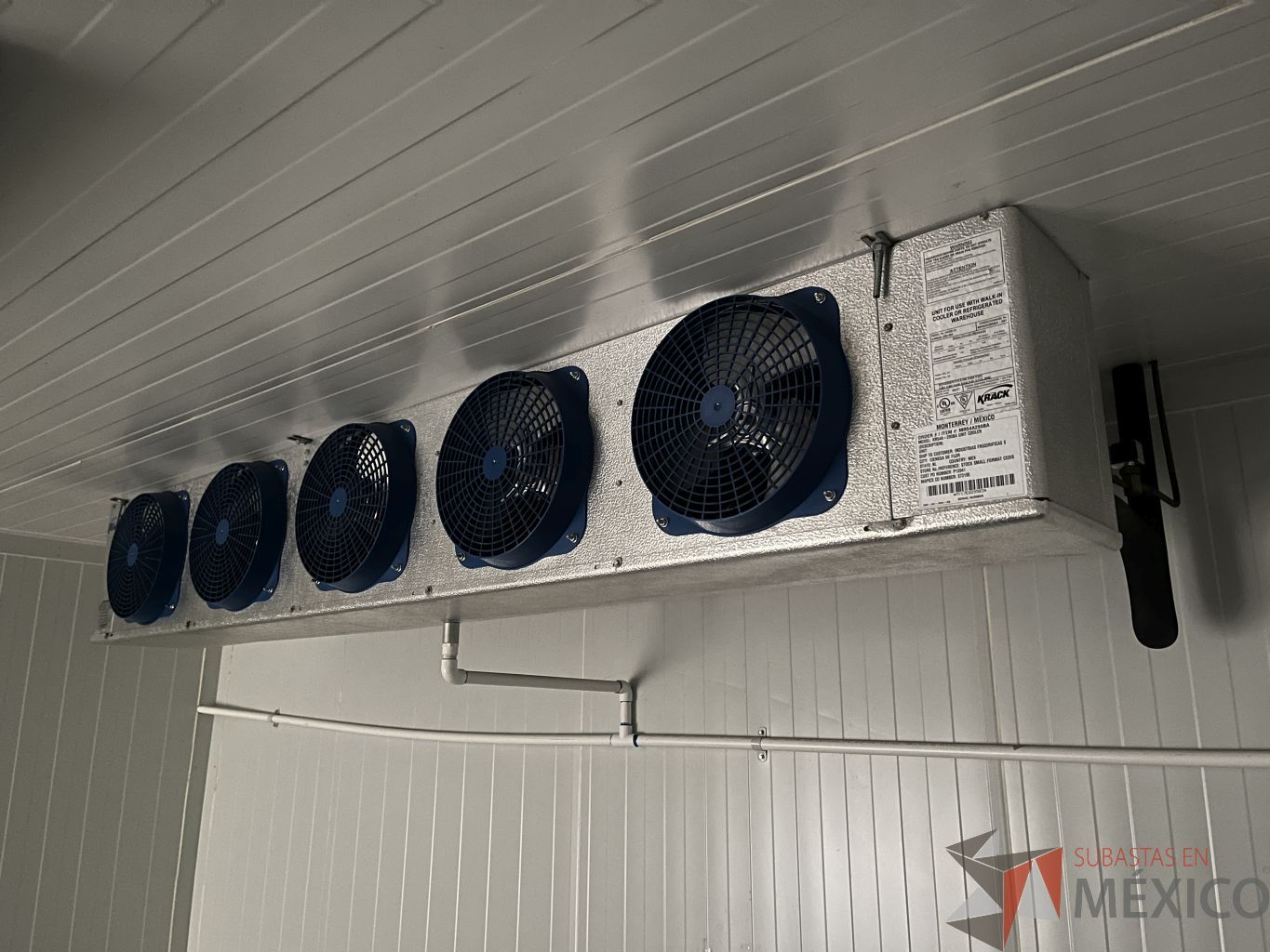 Lote 001 - Evaporador para cámara frigorífica de 5 ventiladores