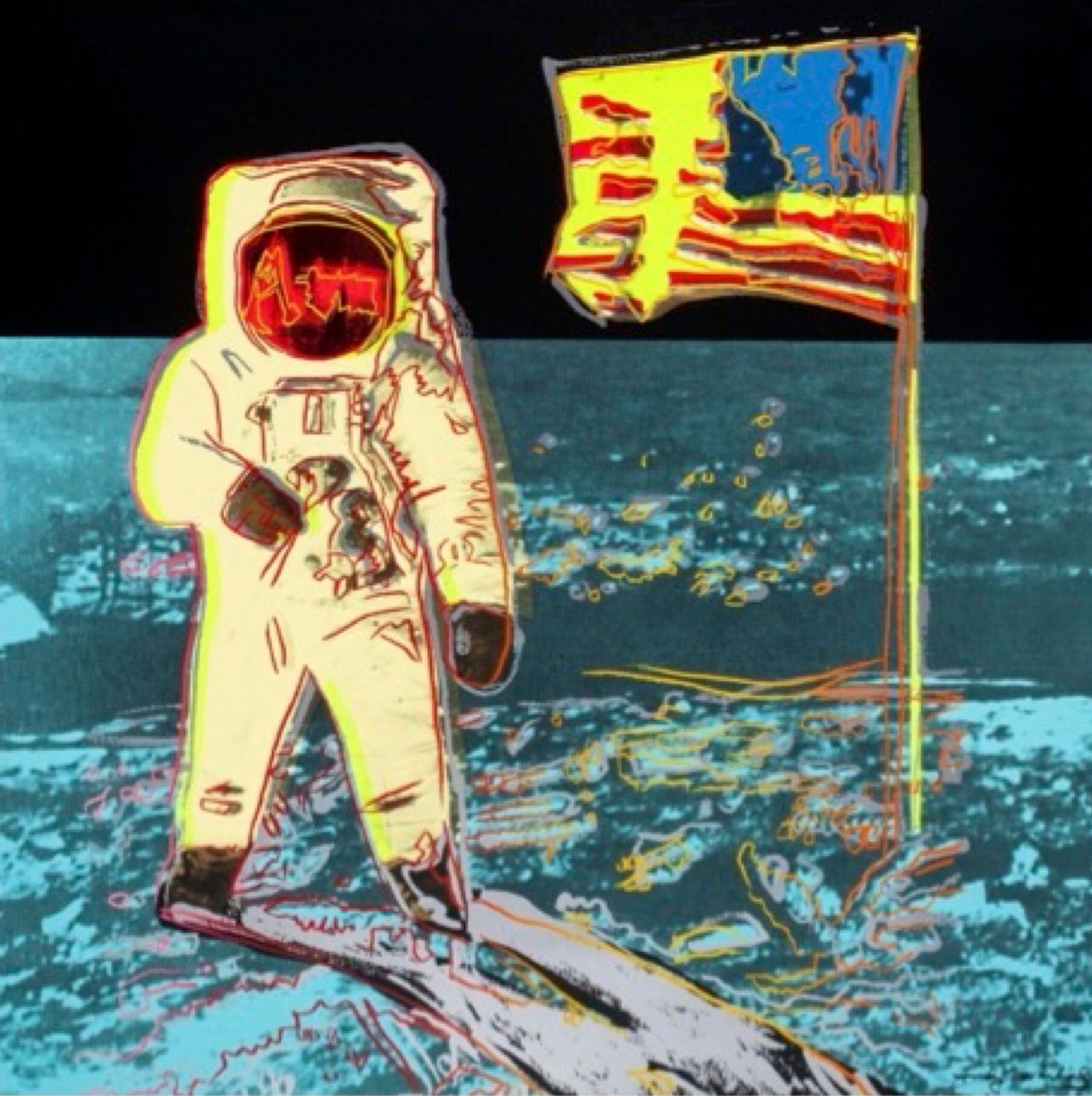 Lote 048 - Astronauta - Andy Warhol - Serigrafía