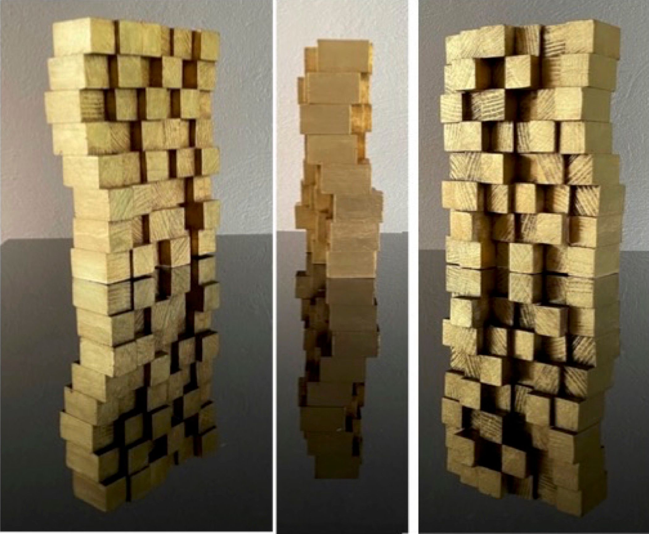 Lote 009 - Arq. Díaz Infante - Sin título - Escultura en madera y hoja de oro