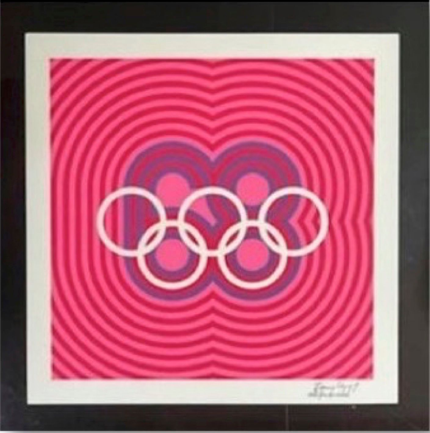 Lote 046 - Logotipo del 68 - Pedro Ramírez Vázquez - Serigrafía
