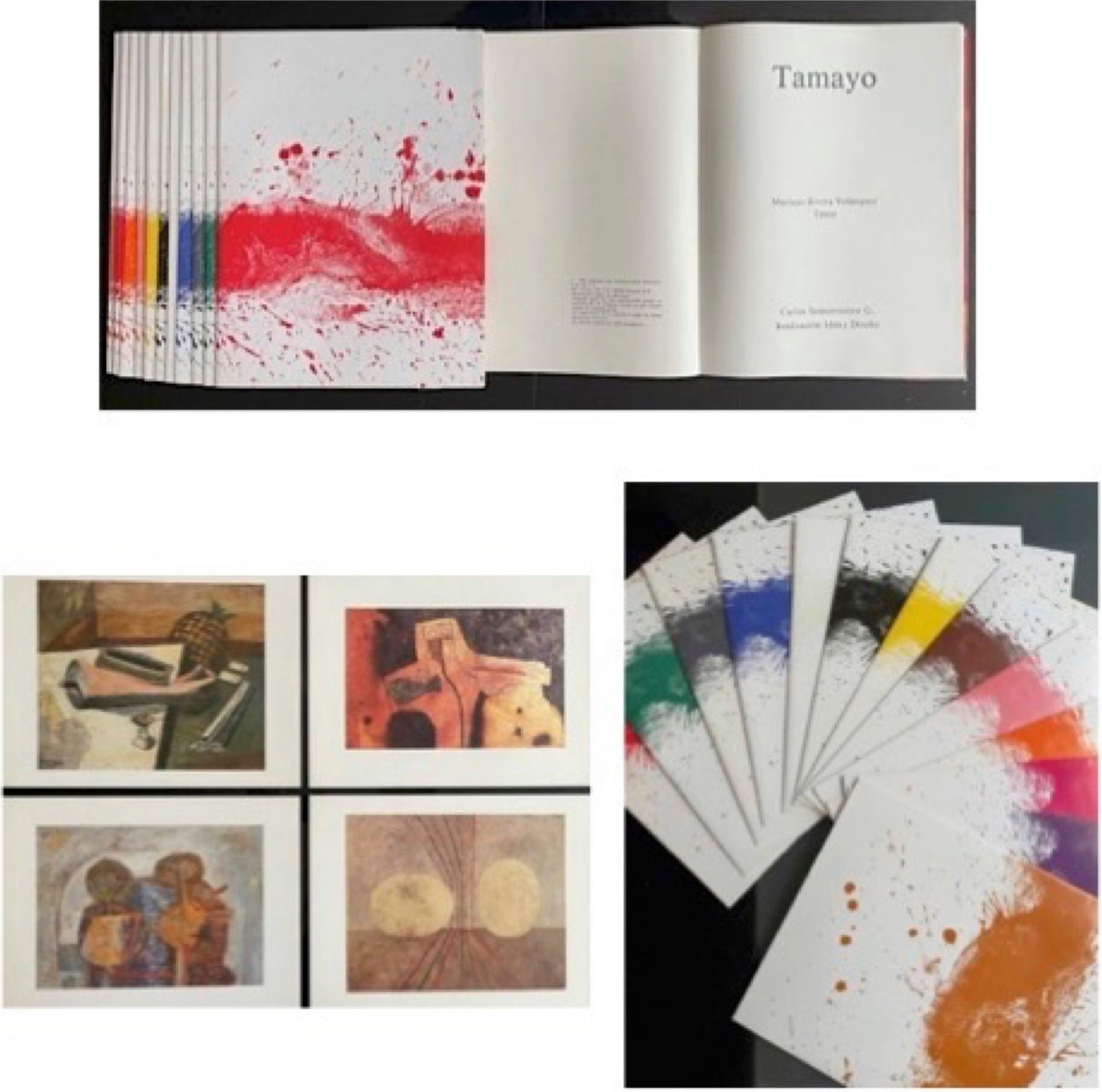 Lote 006 - Libro - Rufino Tamayo - Libro pieza única, todas las obras de Tamayo clasificadas por colorimetría