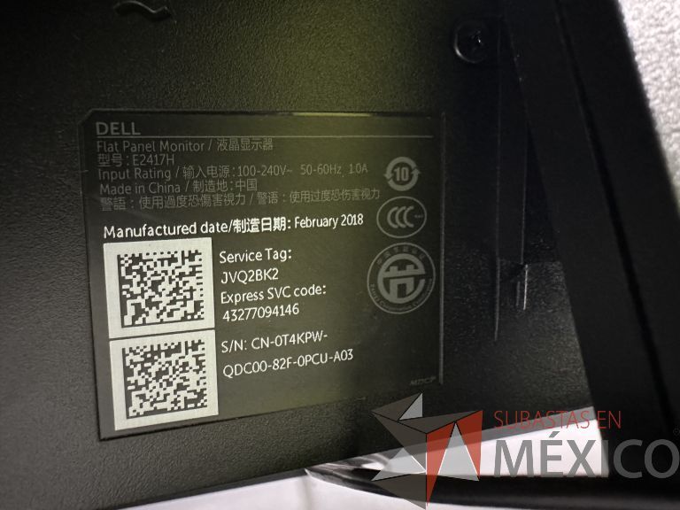 Lote 005 - Computadora de Escritorio de Alto Rendimiento marca Dell Optiplex 5055 SFF, 16 GB RAM, Disco duro de 500 GB y Monitor DELL 24″, de Alta Resolución Modelo: E2417H - Imagen 6
