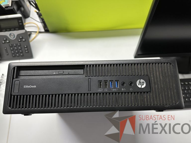 Lote 001 - Computadora de Escritorio de Alto Rendimiento marca HP EliteDesk 705 G3 SFF con 16 GB RAM, 500 GB Disco Duro y Monitor HP de 24" de alta resolución V244h - Imagen 2