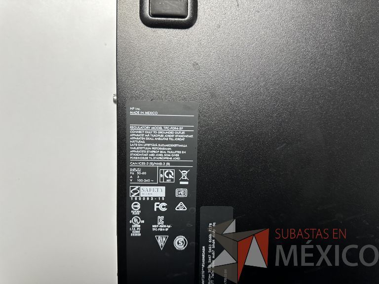 Lote 001 - Computadora de Escritorio de Alto Rendimiento marca HP EliteDesk 705 G3 SFF con 16 GB RAM, 500 GB Disco Duro y Monitor HP de 24" de alta resolución V244h - Imagen 6