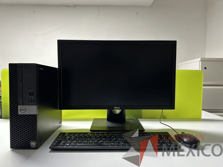 Lote 005 - Computadora de Escritorio de Alto Rendimiento marca Dell Optiplex 5055 SFF, 16 GB RAM, Disco duro de 500 GB y Monitor DELL 24″, de Alta Resolución Modelo: E2417H