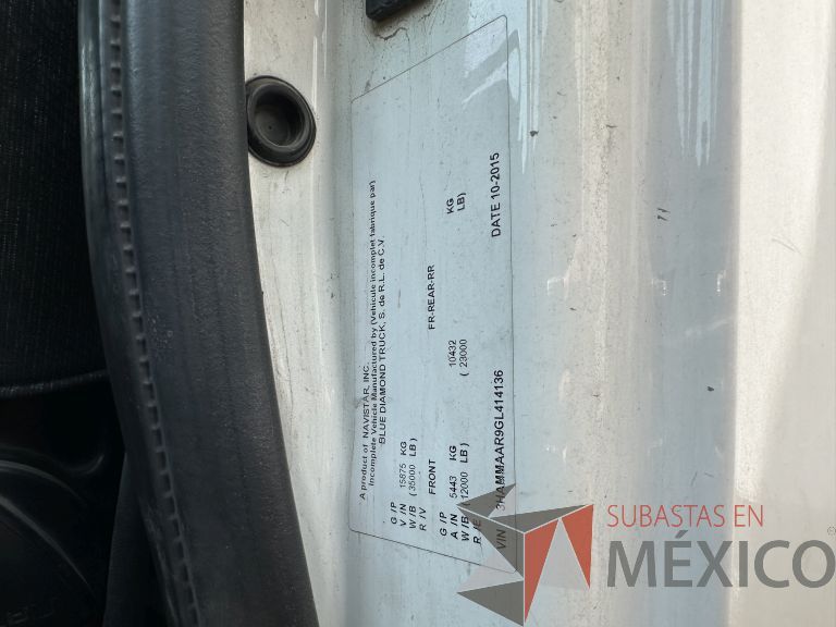 Lote 001 - Camión International 4300, Caja Seca con Hidro Rampa, Año 2016, 372,162 Km - Imagen 17