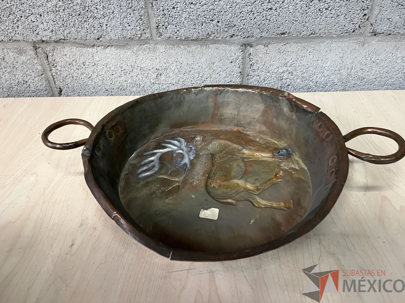Lote 211 - 3 Sartenes de 2 orejas metálicos con detalles de deterioro - Imagen 8