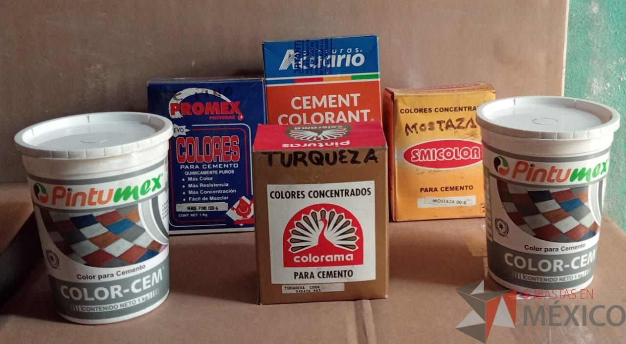 Lote 010 - Lote de 25 kilos de color para cemento varias presentaciones