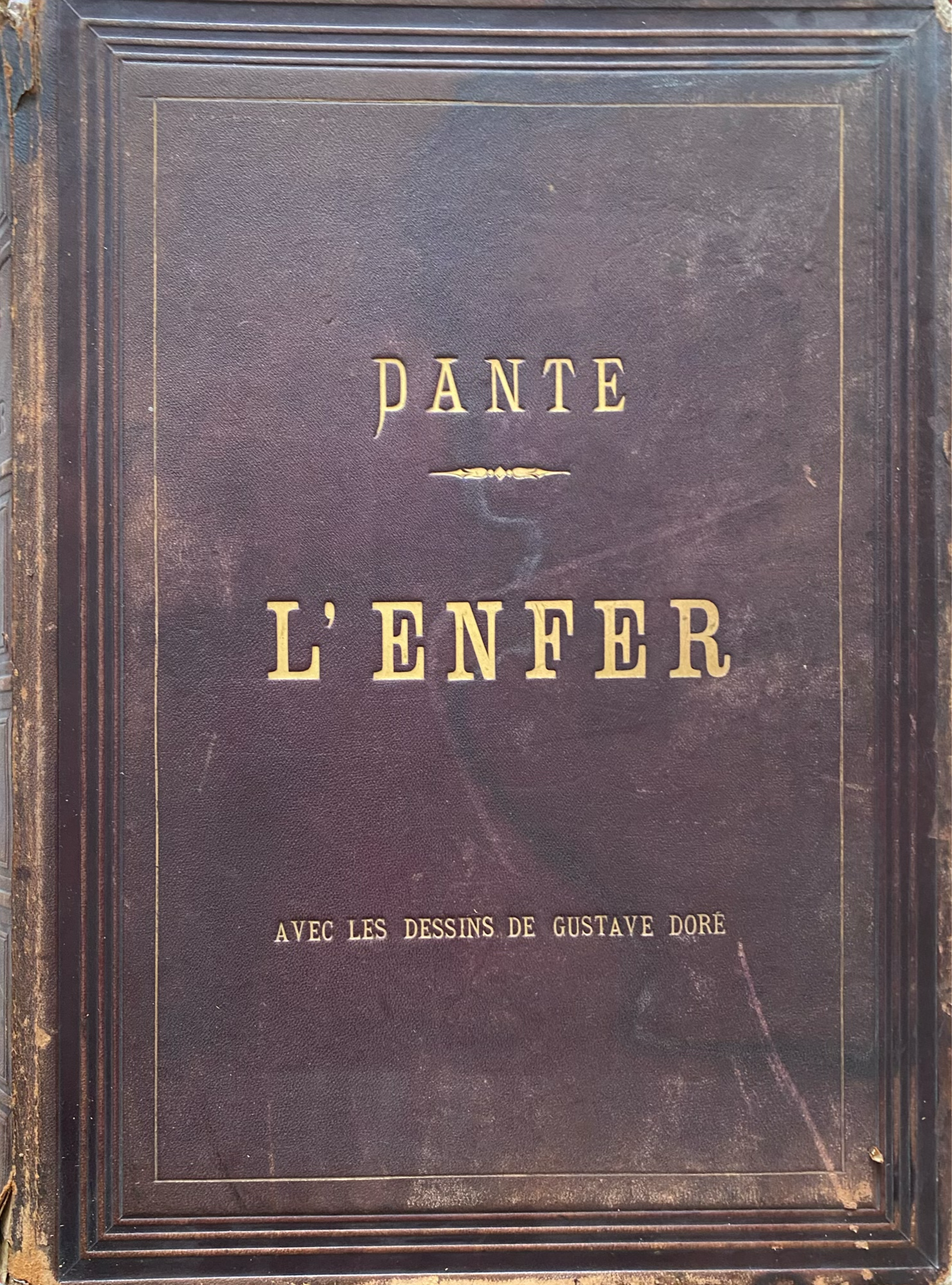 Lote 021 - L'Enfer de Dante Alighieri. Libro ilustrado con 134 grabados xilográficos, estampados en relieve, por Gustave Doré.