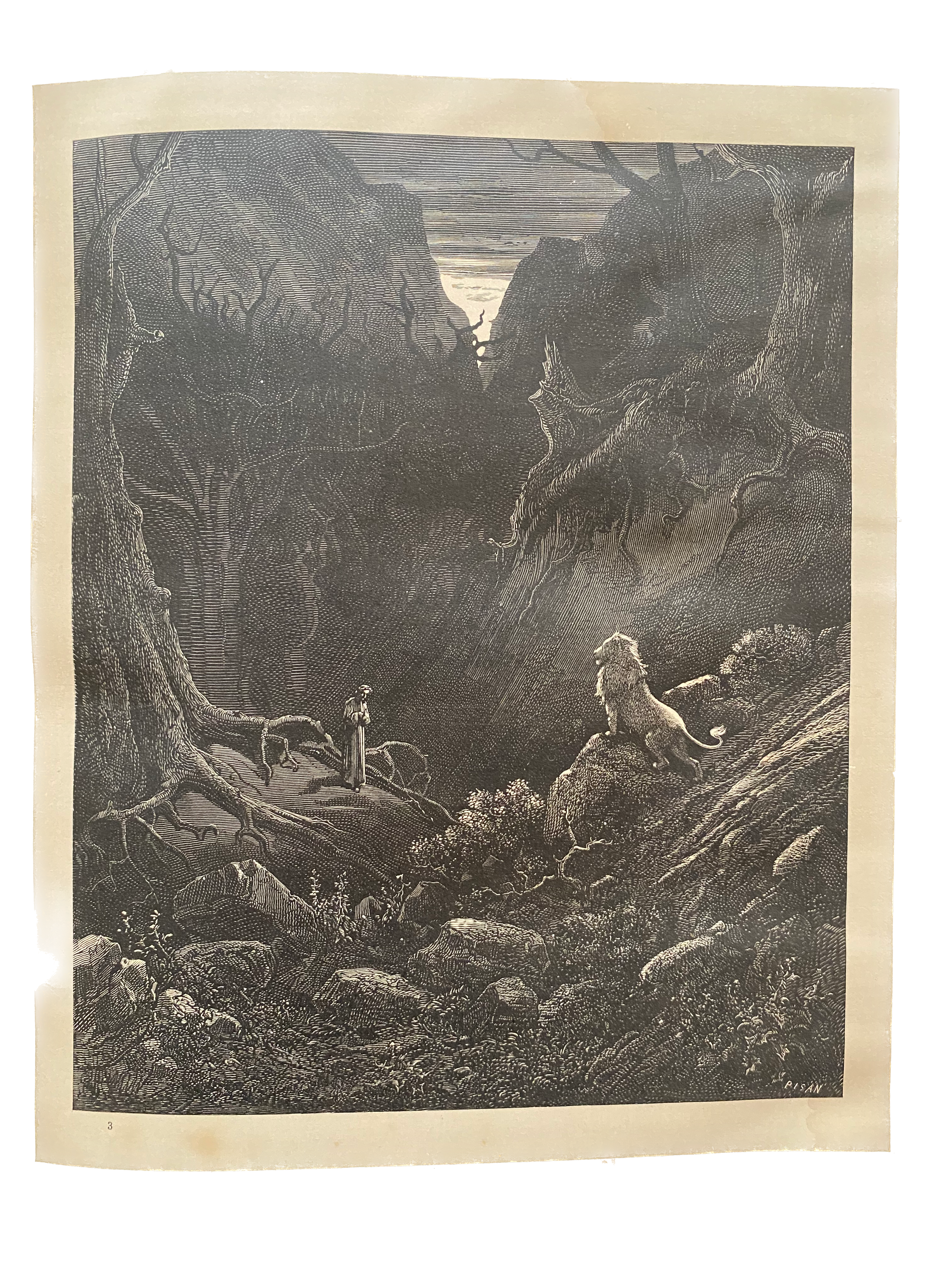 Lote 021 - L'Enfer de Dante Alighieri. Libro ilustrado con 134 grabados xilográficos, estampados en relieve, por Gustave Doré. - Imagen 5