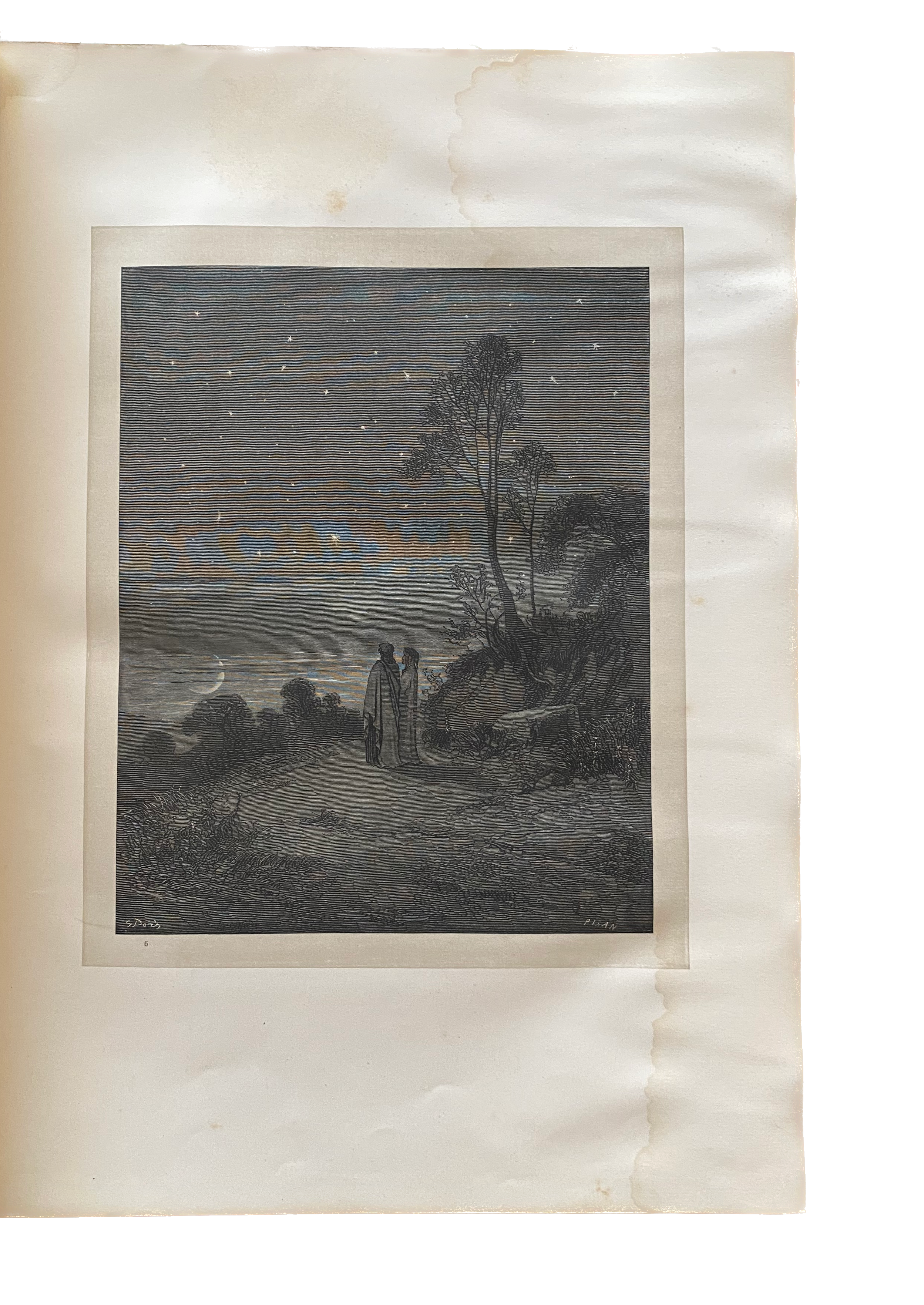 Lote 021 - L'Enfer de Dante Alighieri. Libro ilustrado con 134 grabados xilográficos, estampados en relieve, por Gustave Doré. - Imagen 2