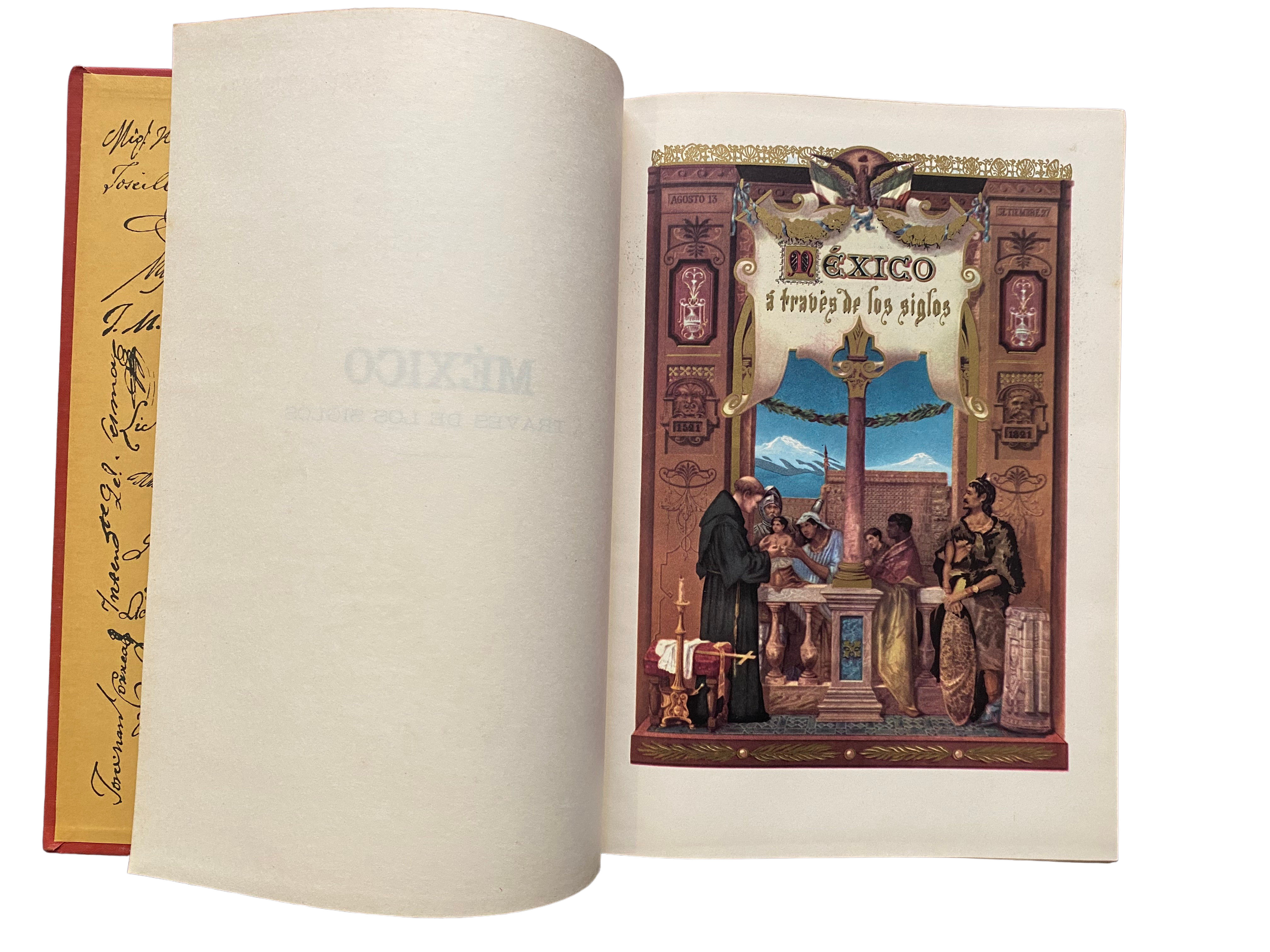 Lote 001 - Cuatro tomos de la enciclopedia de México a través de los siglos - Imagen 3