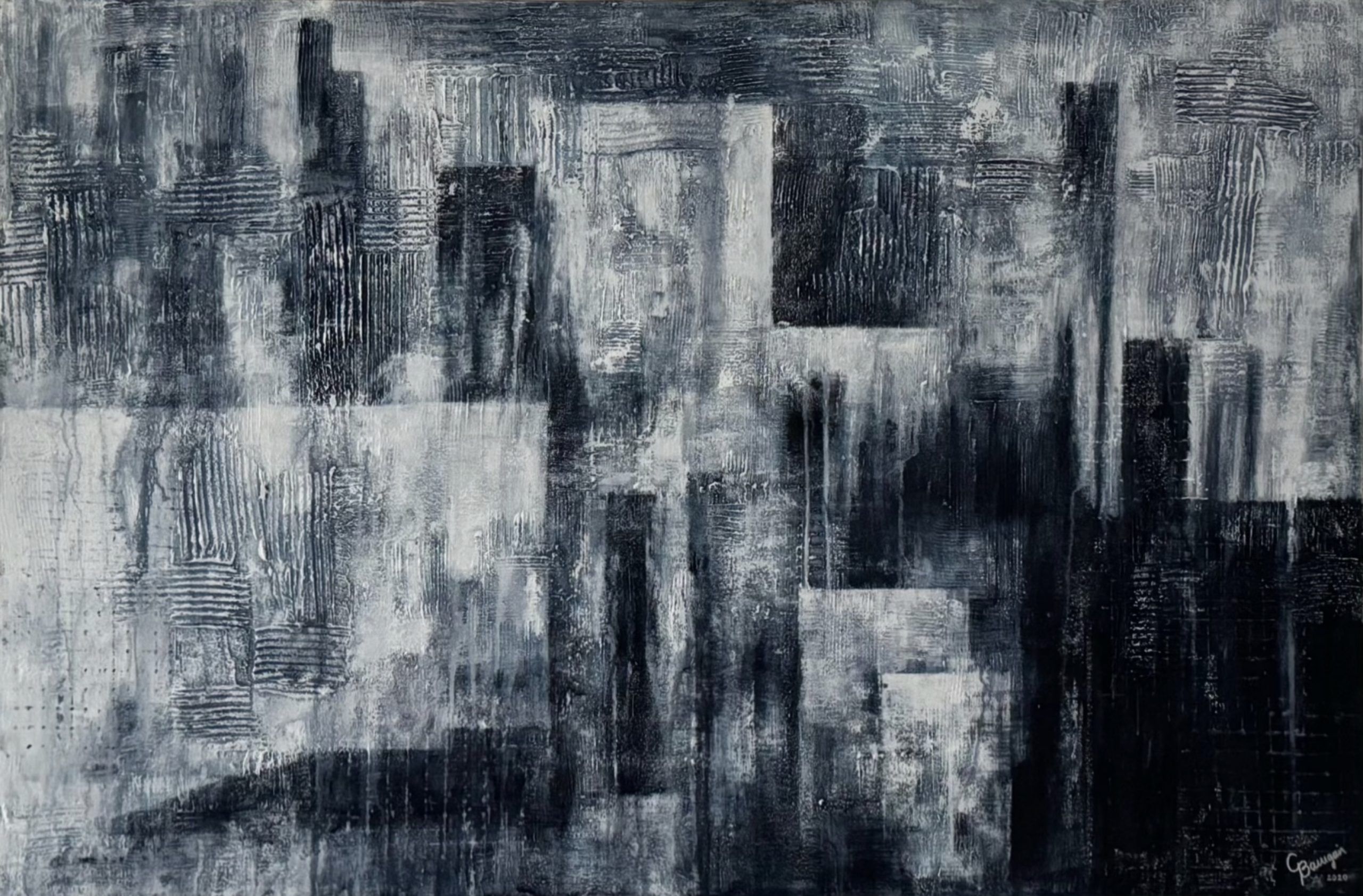Lote 033 - Gabriela Barragán - Rascacielos, 2020 - Acrílico sobre tela