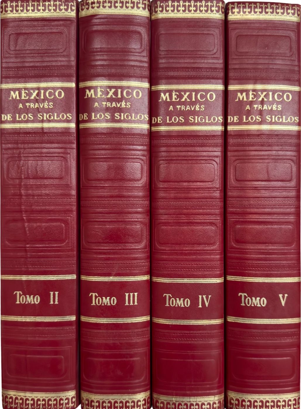 Lote 023 - Cuatro tomos de la enciclopedia de México a través de los siglos