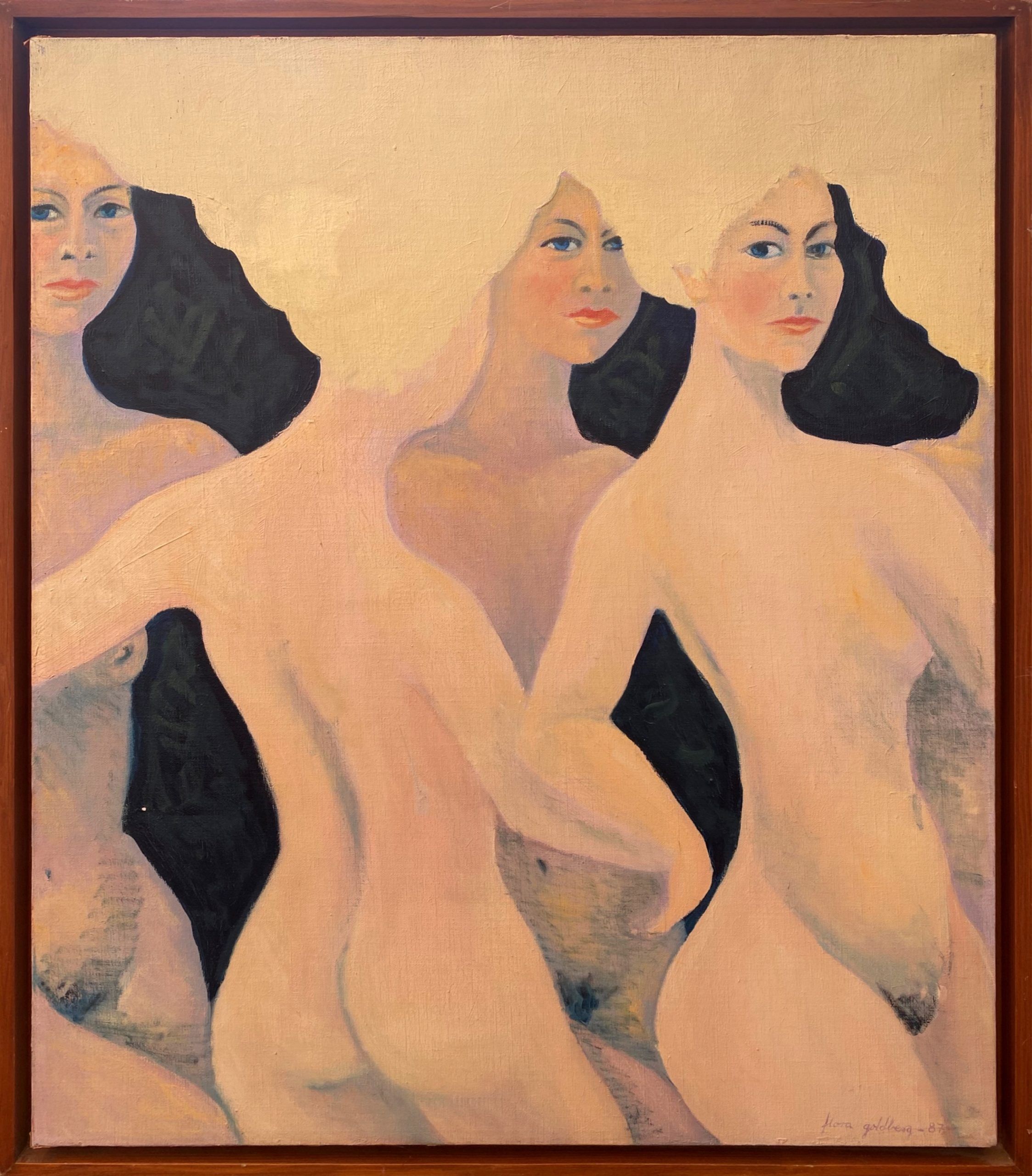 Lote 038 - Flora Goldberg – Vestales – Óleo sobre tela de lino