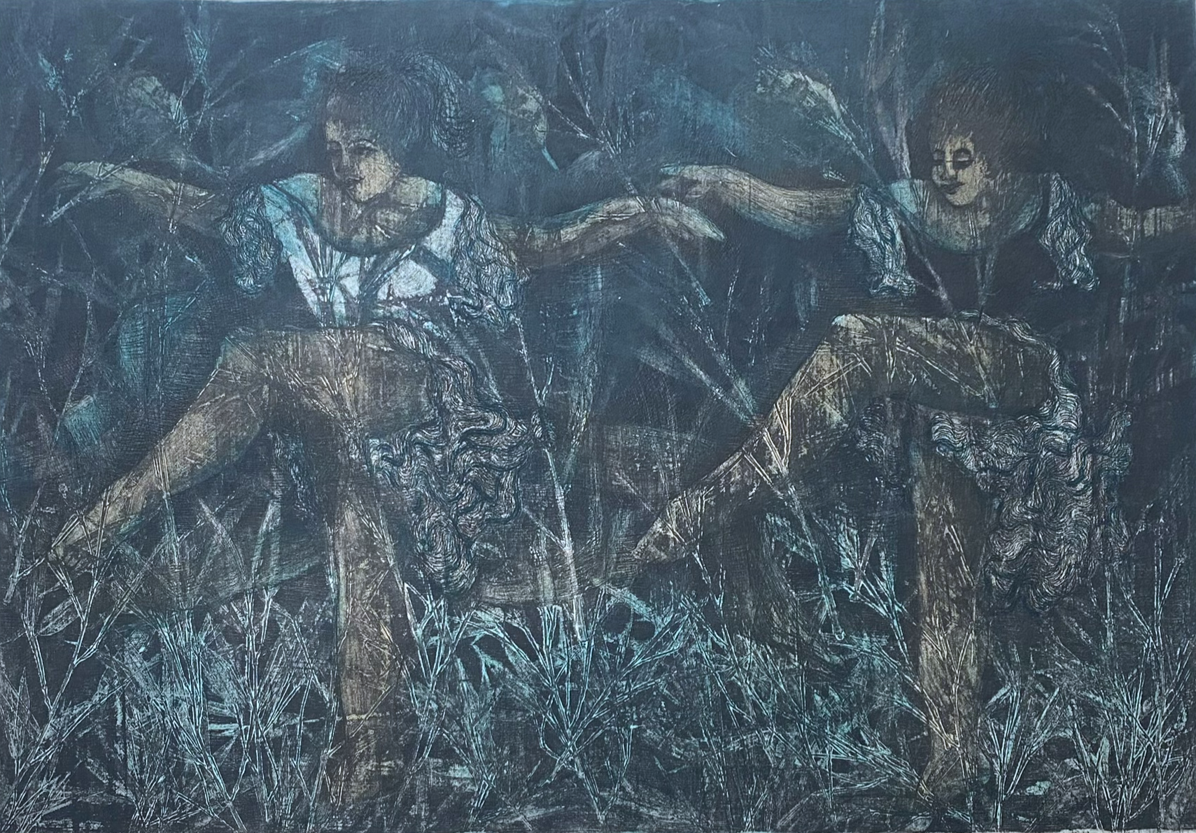 Lote 019 - Flora Goldberg – Solsticio de verano – Grabado sobre papel