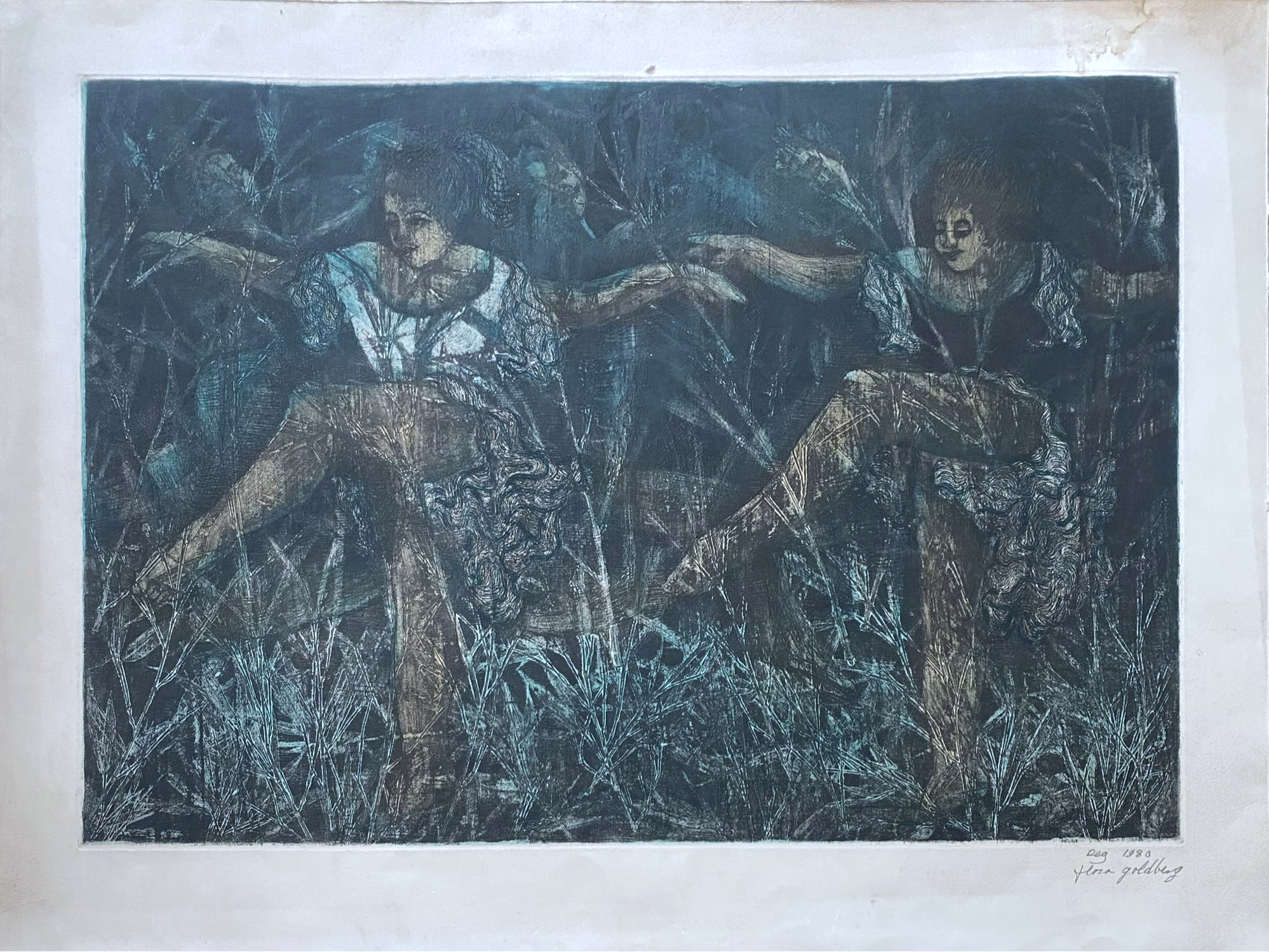 Lote 019 - Flora Goldberg – Solsticio de verano – Grabado sobre papel - Imagen 2