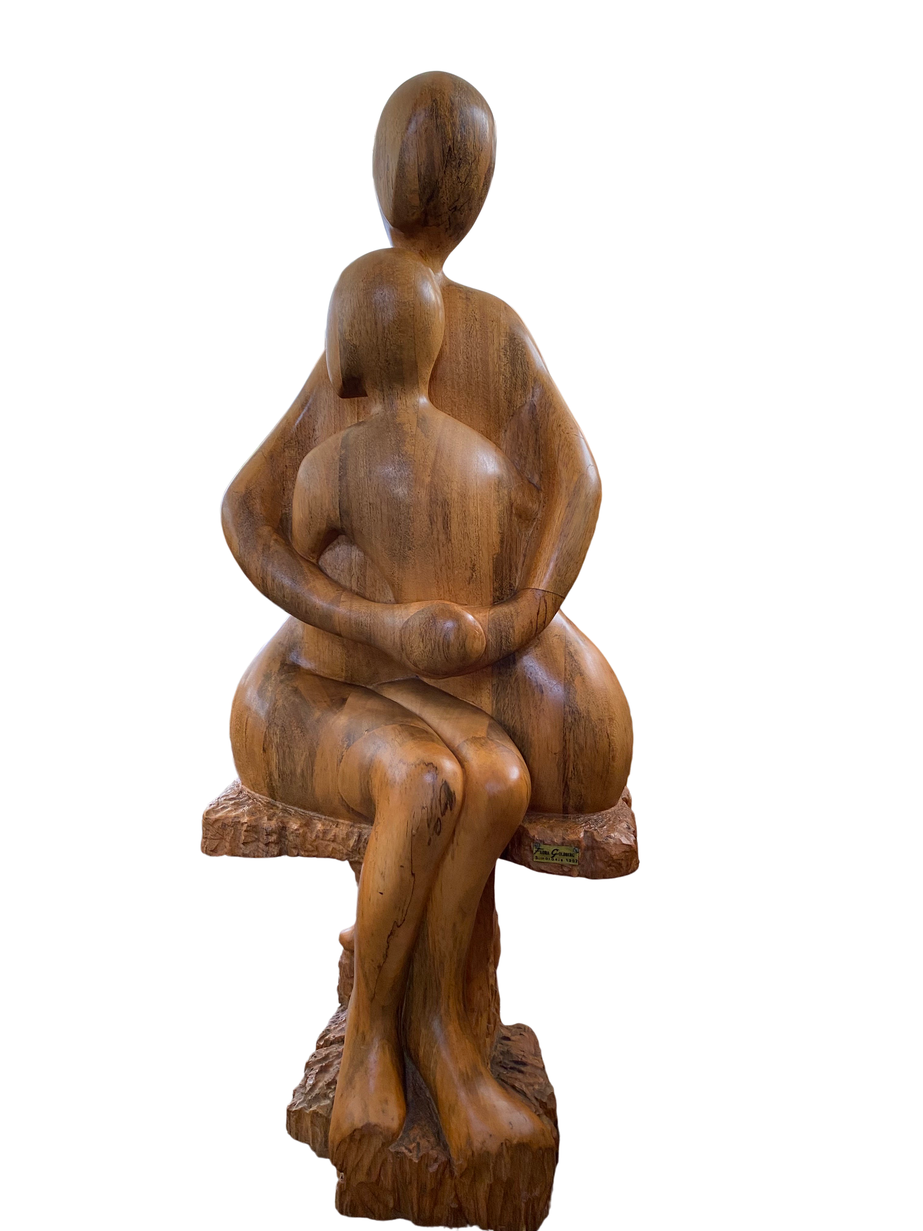 Lote 053 - Flora Goldberg – Simbiosis – Talla de madera de ceiba