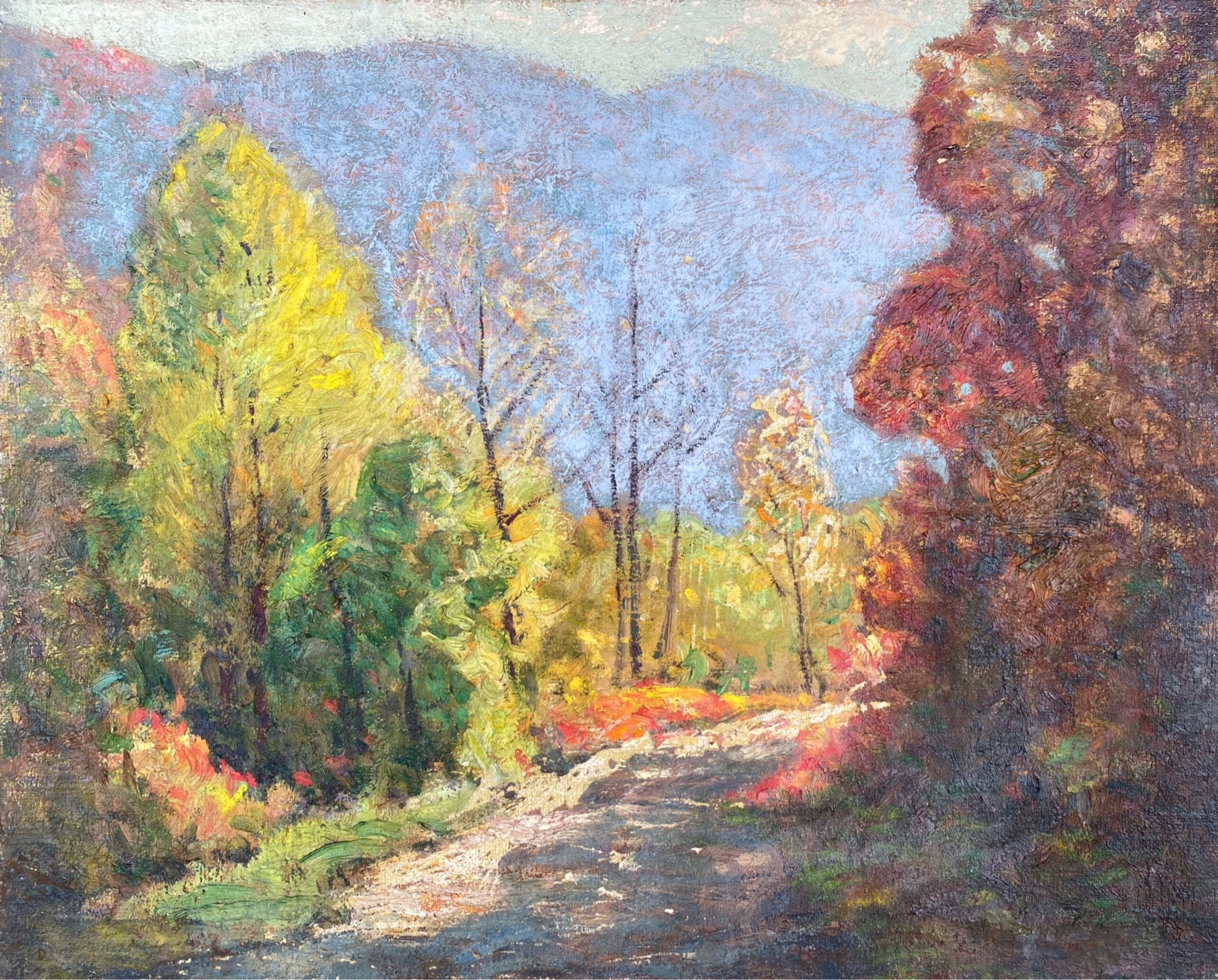 Lote 092 - Simon Paul Baus (Indianapolis, EEUU; 1882-1969) - Landscape - Óleo sobre tela con bastidor