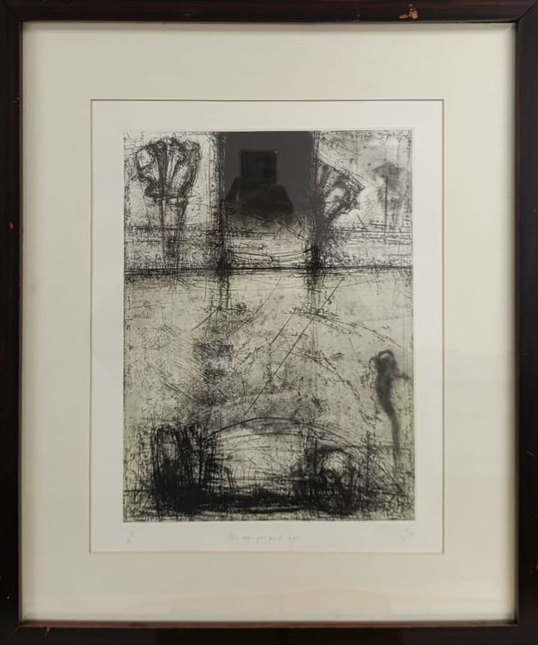 Lote 005 - Joao Armando Rodríguez Murillo - Obra negra para puente negro - Grabado calcográfico