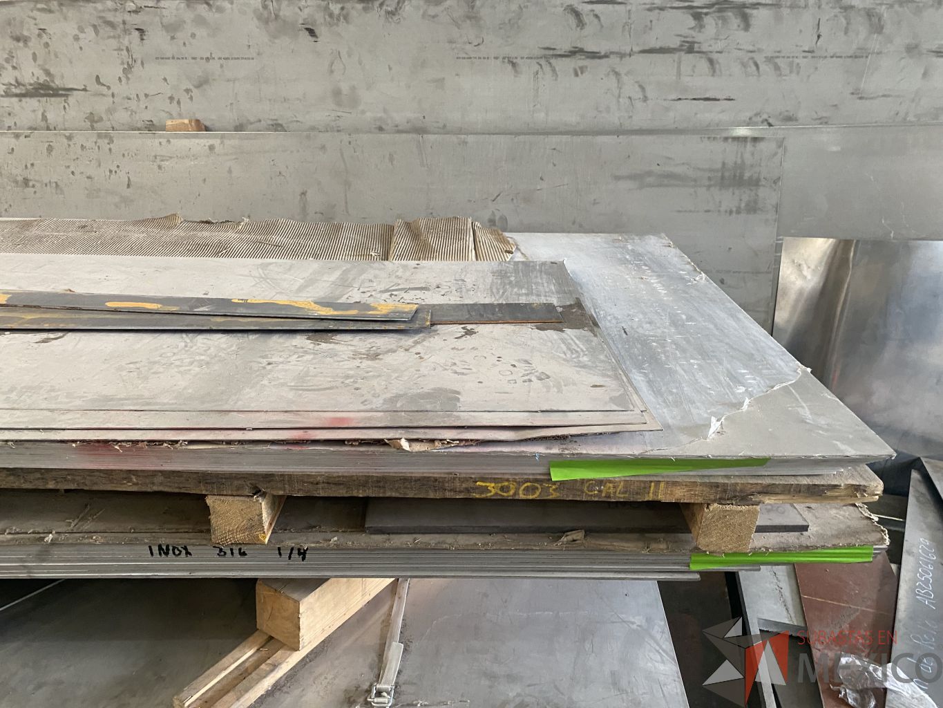 Lote 019 - Lote 16 piezas placa de aluminio 3003 1/8 x 48 x 120. Calidad de primera. - Imagen 2