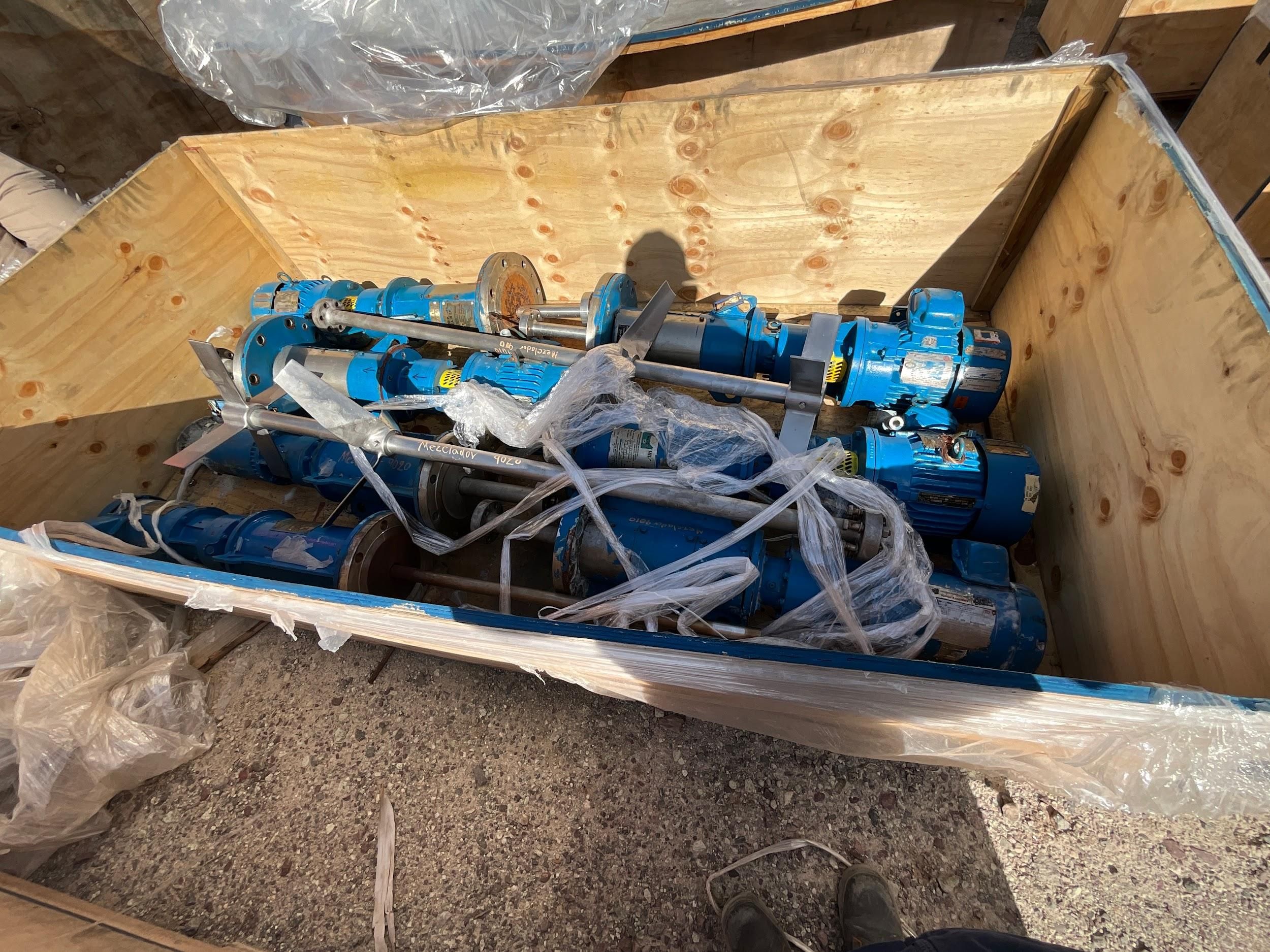 Lote 089 - Agitadores de Tanques TA 512, TA 511, TA 513, TA 510, TA 9010, TA9020, TA 9011