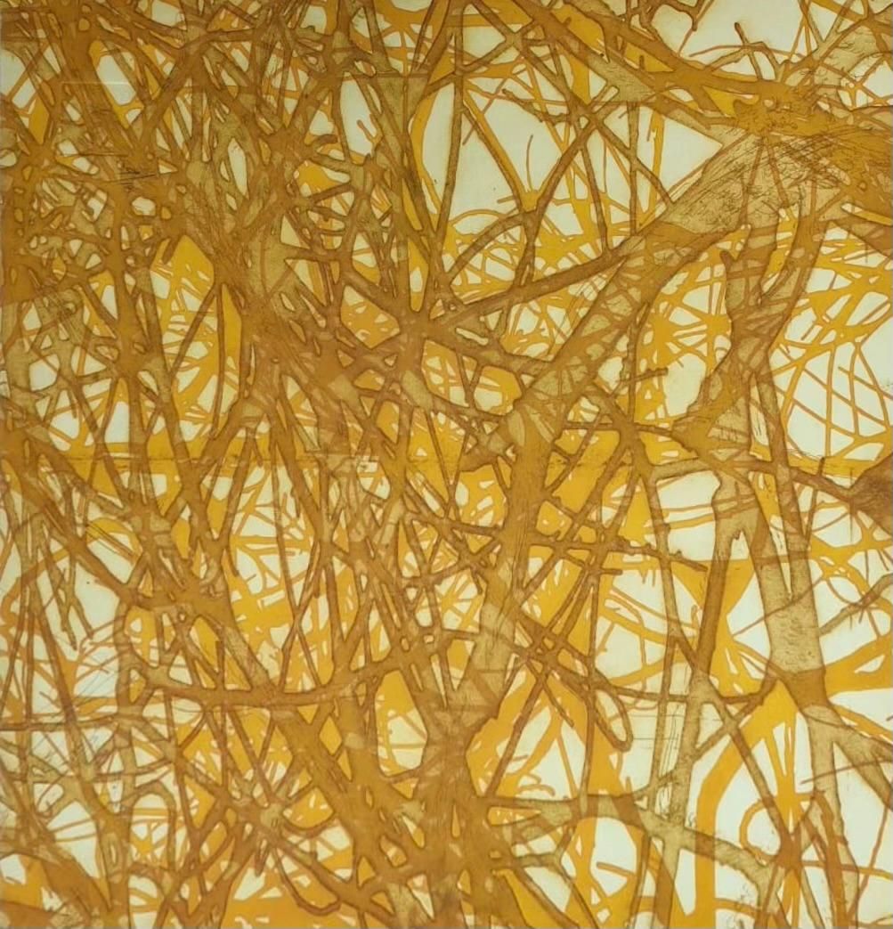 006 - Arturo Buitrón - Manglar Amarillo - Grabado sobre papel, procedimiento técnico de aguafuerte y aguatinta, 9/10