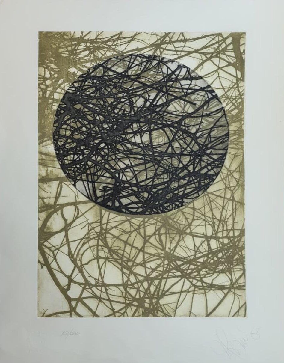 011 - Arturo Buitrón - Trazo libre - Grabado sobre papel, procedimiento técnico de aguafuerte y aguatinta, 15/30