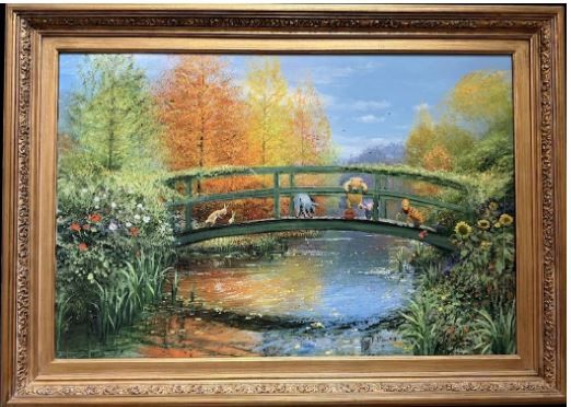 Lote 007 - Autumn Comes to pooh P/P 6/25 - Peter Ellenshaw - Giclée sobre canvas Limited edition