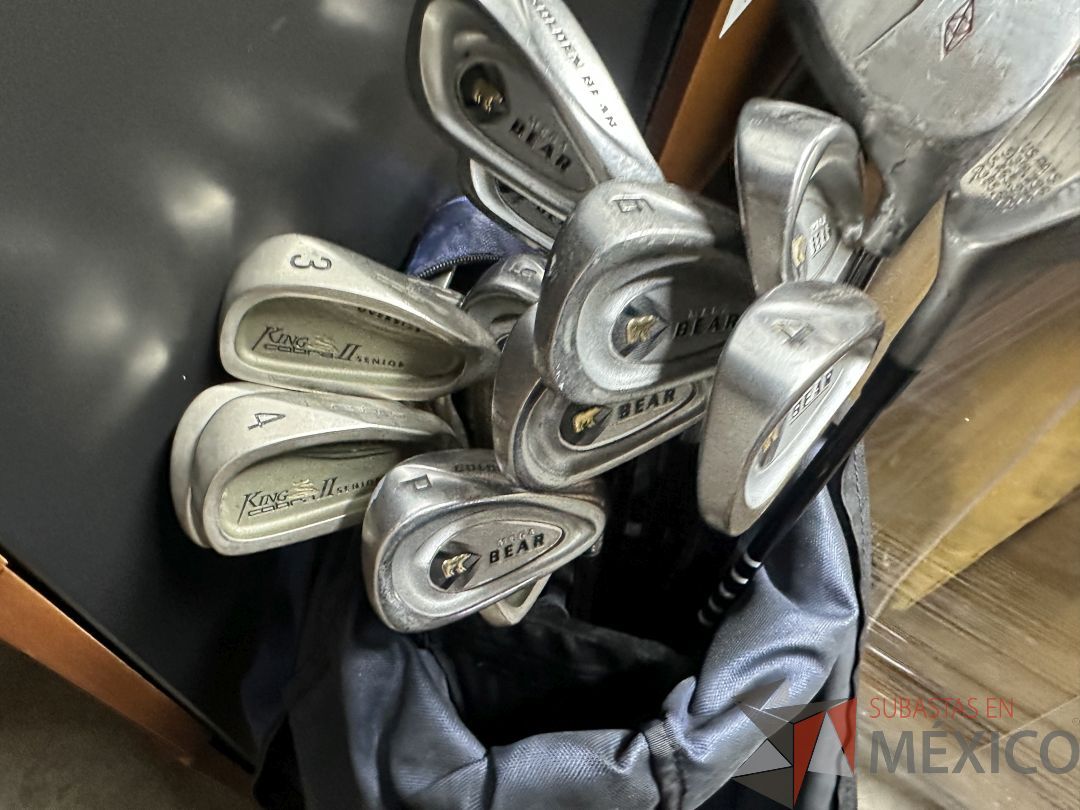 Lote 018 - Mochila para palos de golf con 17 palos - Imagen 5