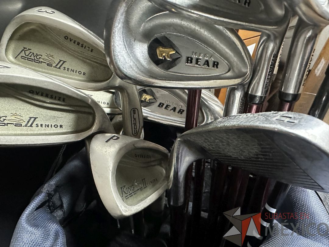 Lote 018 - Mochila para palos de golf con 17 palos - Imagen 6