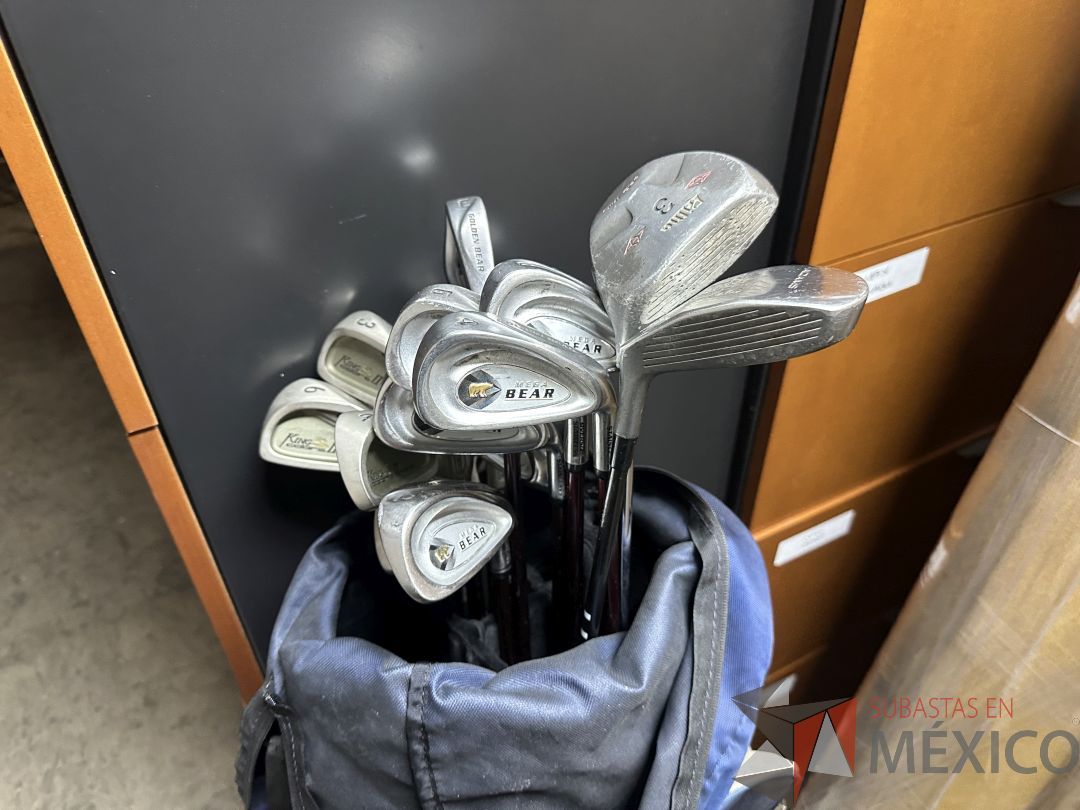 Lote 018 - Mochila para palos de golf con 17 palos - Imagen 9