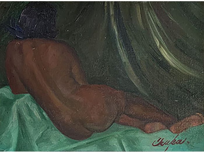 Lote 096 - Martha Chapa - Desnudo - Óleo Sobre Tela